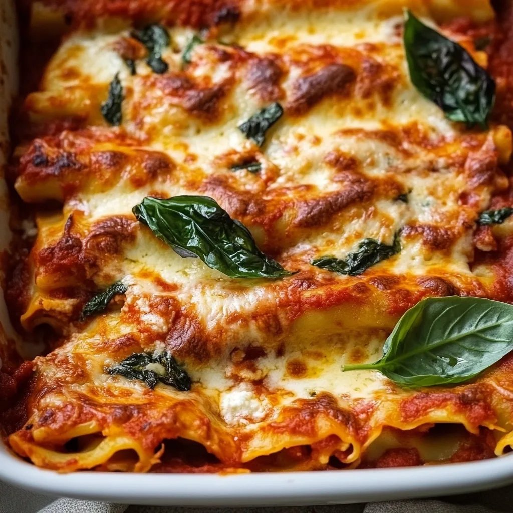 Spinach and Ricotta Cannelloni