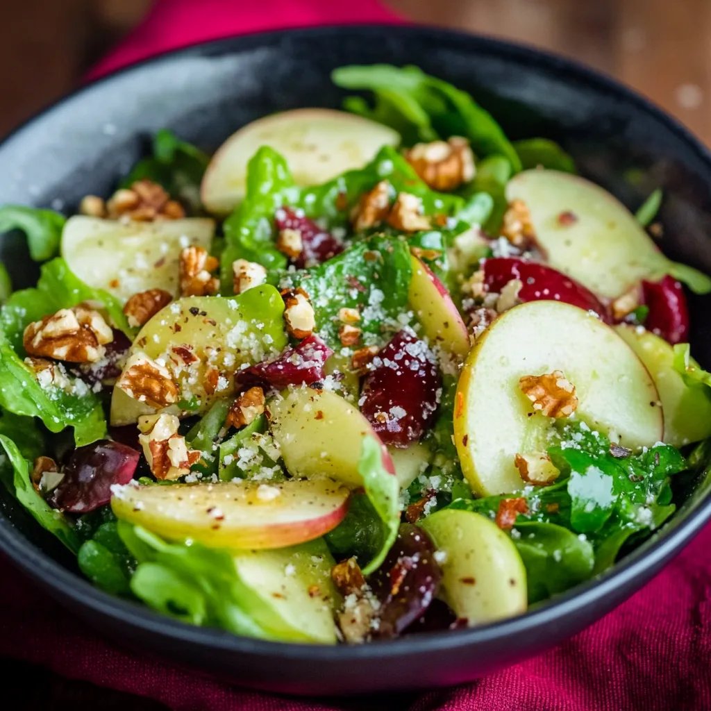 Erfrischender Apfel-Walnuss-Salat