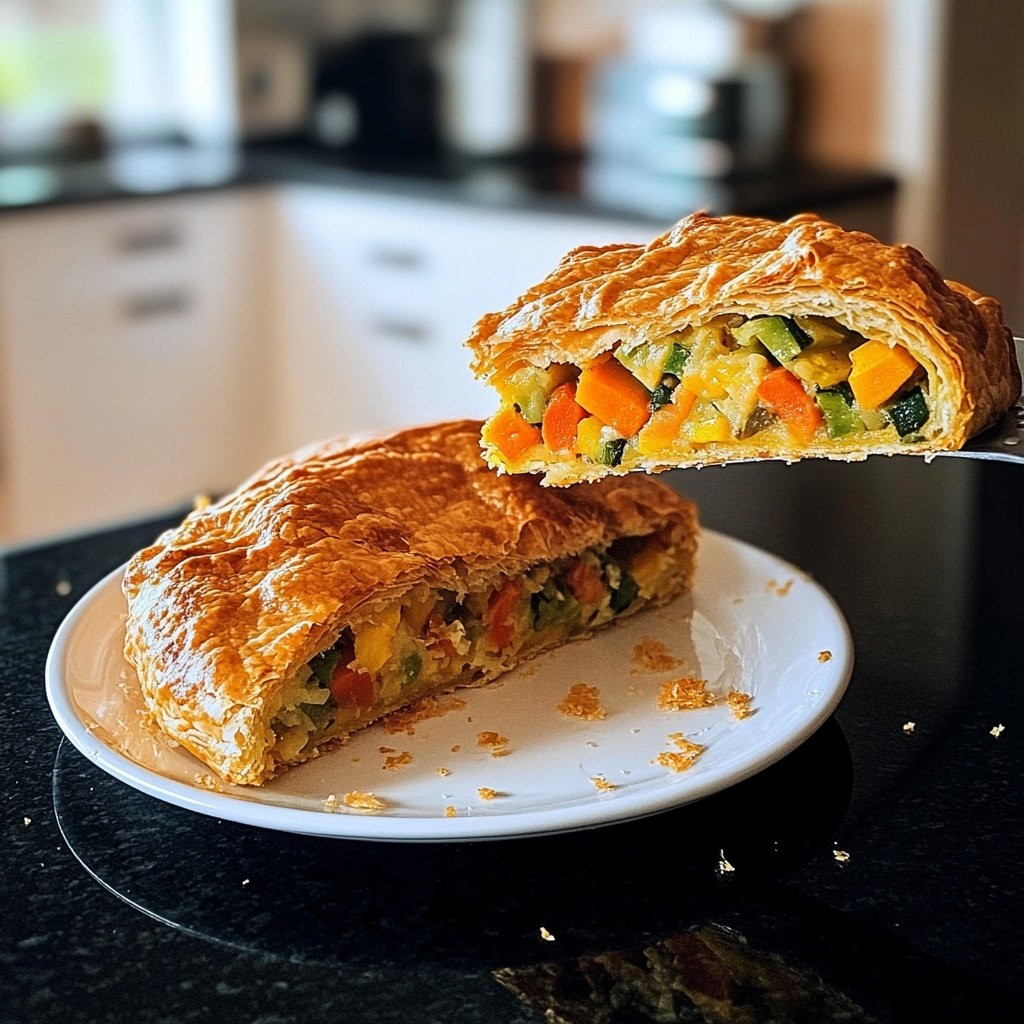 Gemüsestrudel mit Kräuterdip