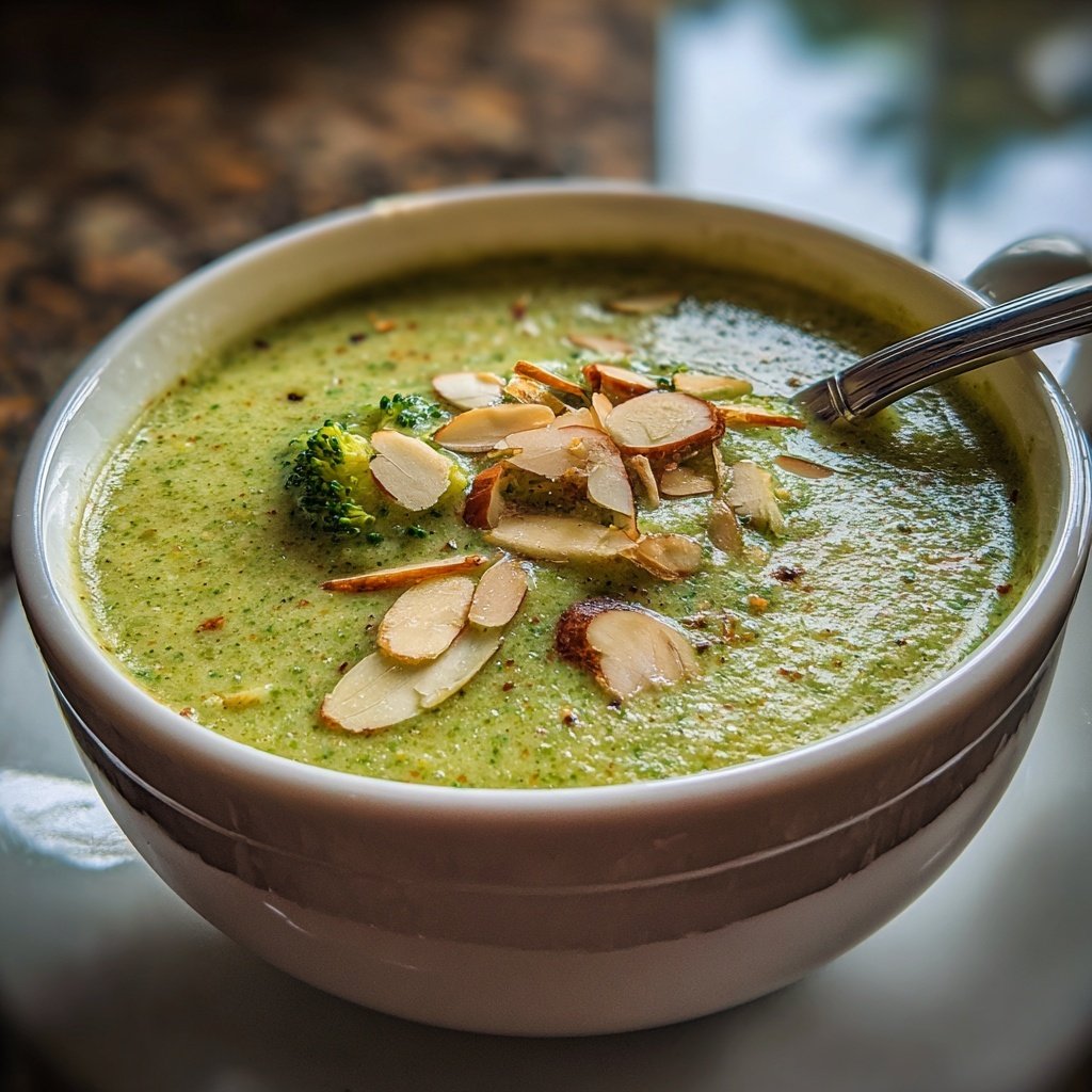 Brokkoli Suppe Mit Mandeln