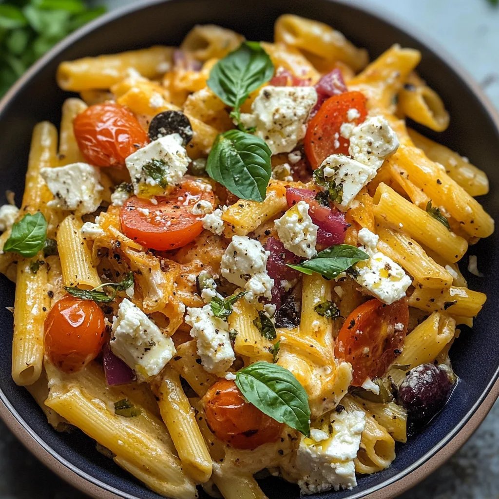 Pasta mit Kürbis und Feta