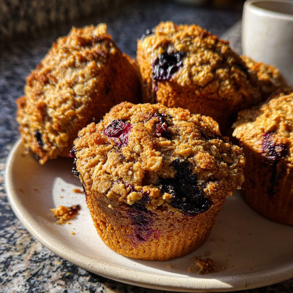 Muffins mit Hafermehl
