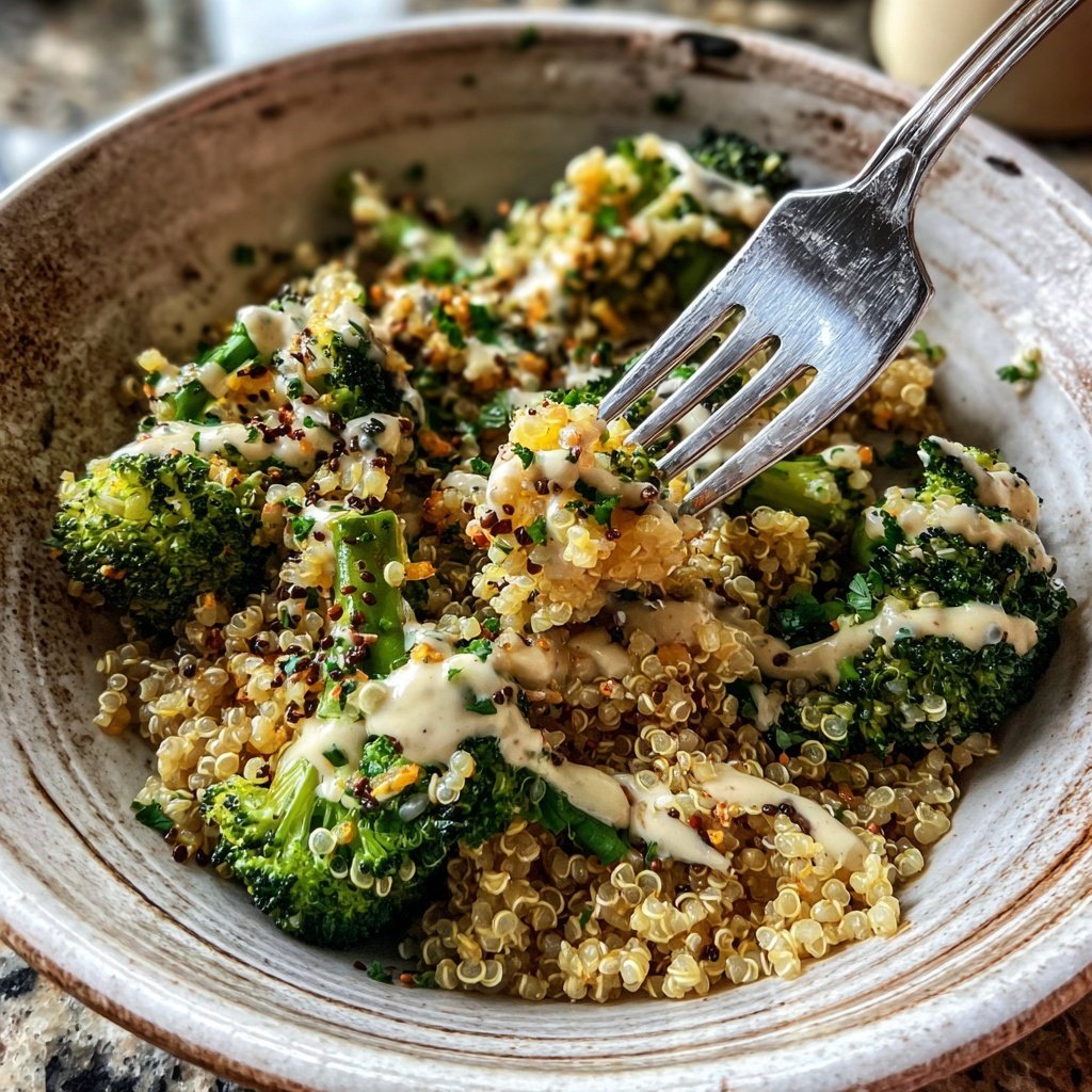 Kalorienarme Quinoa Bowl Mit Brokkoli