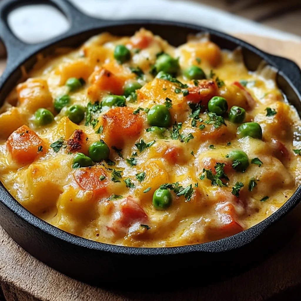 Reis mit Gemüse-Frischkäse-Sauce