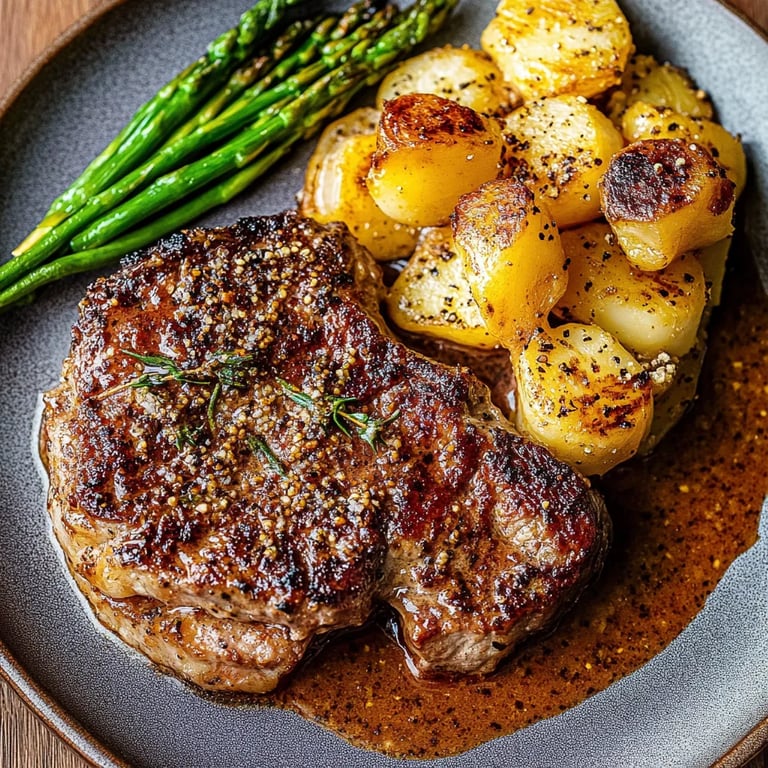Blumenkohl-Steak mit cremiger Pfeffersauce