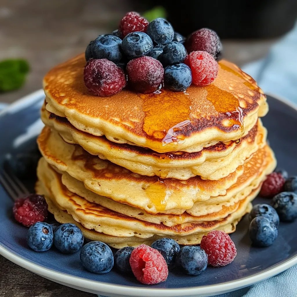 Zuckerfreie Pancakes aus Quark und Haferflocken