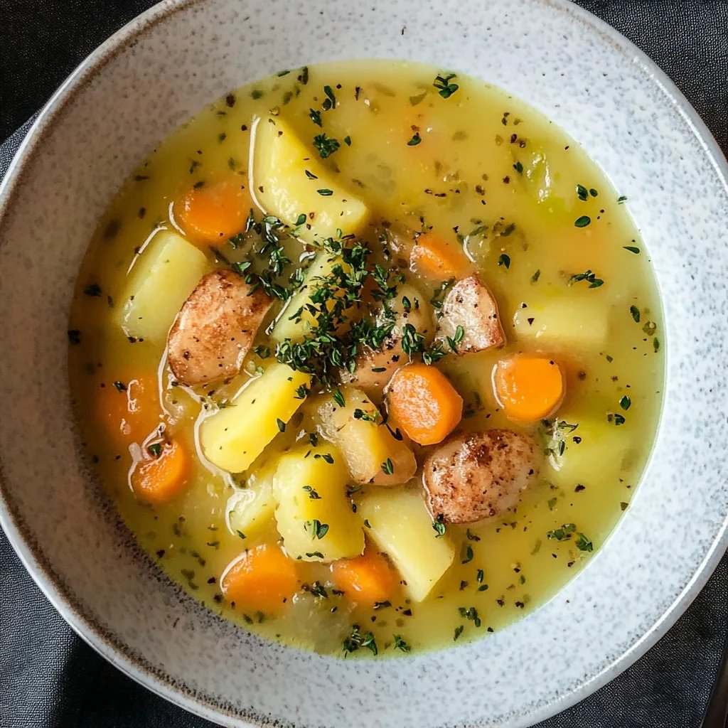 Einfache Kartoffelsuppe